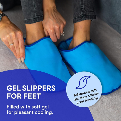 Gel Ice Pack Slippers