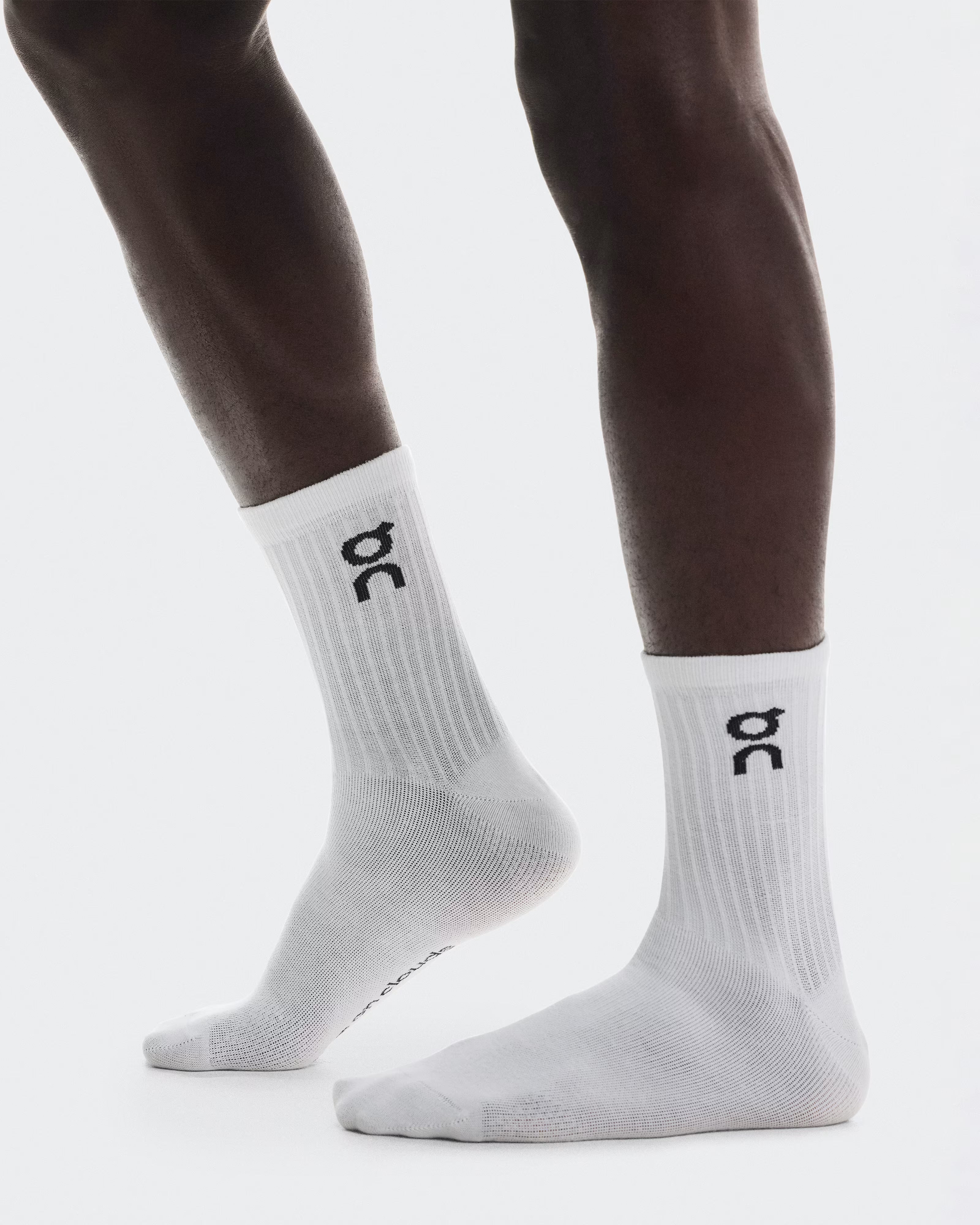Unisex On Running White Logo High 3-Pack Socks