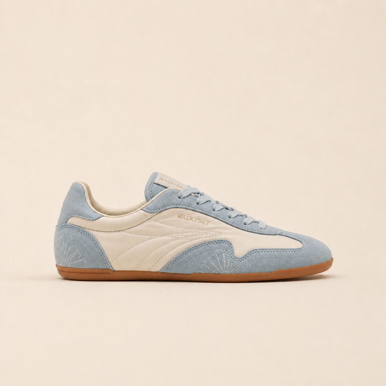 Aurionstep Suede Mesh Women - Baby Blue Cream