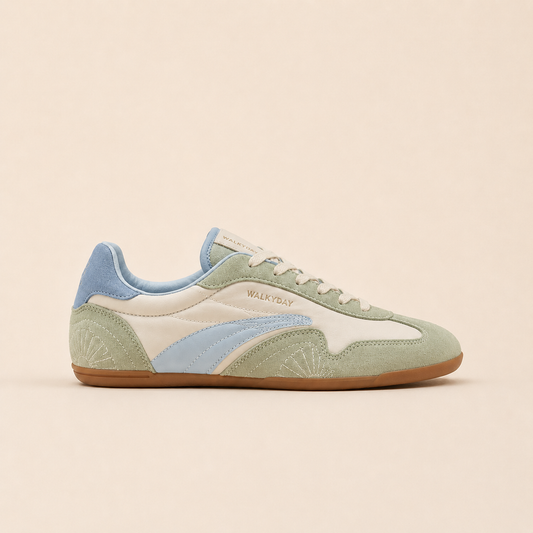 Aurionstep Suede Mesh Women - Mint Sky