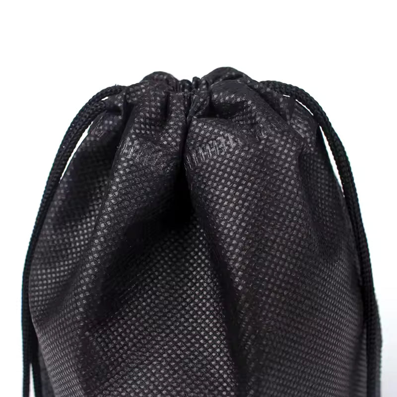 Black Drawstring Bag