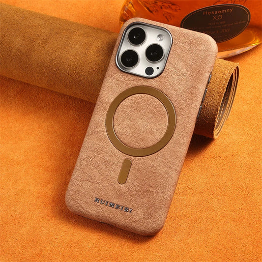 Leather Magnetic Case For iPhone