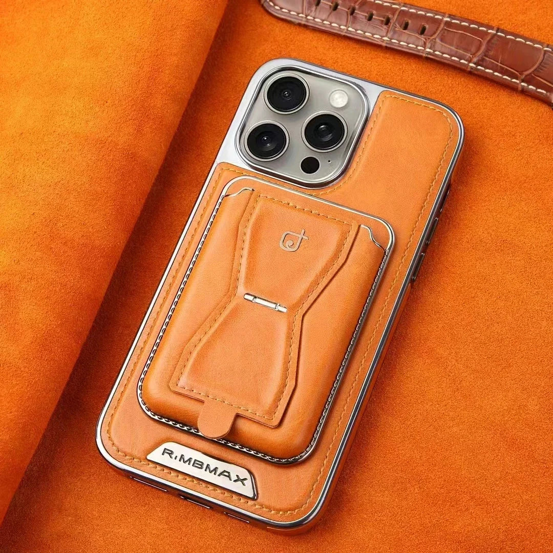 Leather Case with Wallet Stand For iPhone