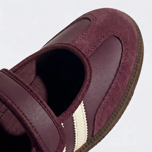 Maroon / Cream White / Gold Metallic